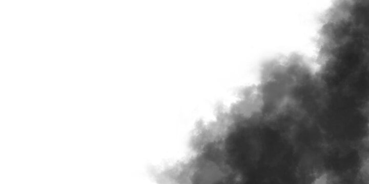 Smoke rising up against a transparent background creating a dramatic effect