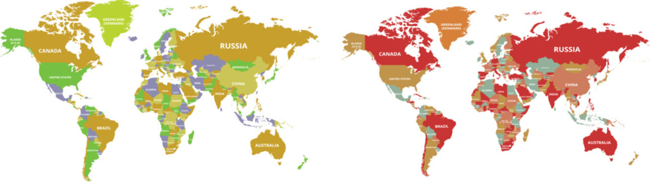 World Map Labeled Images – Browse 4,731 Stock Photos, Vectors, and ...