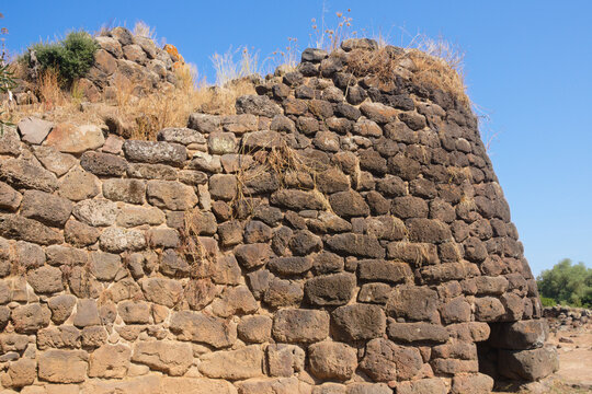 Nuraghe, an ancient megalithic building that bears witness to the Nuragic civilization that developed in Sardinia, Italy, between 1900 and 730 BC.