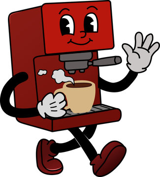 coffee machine with a cup of coffee