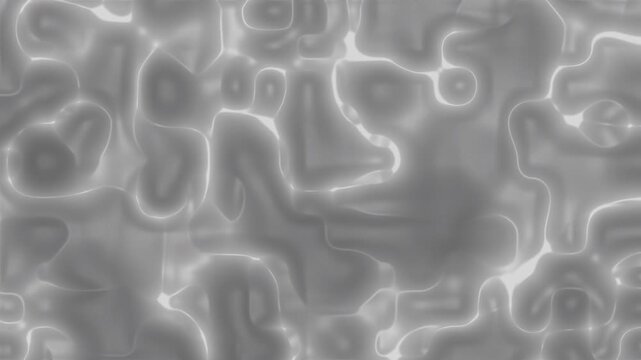 Liquid abstract silver grayscale pattern evokes metallic cells in a modern background design.