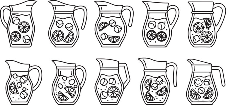 Hand-drawn illustration of embroidered handkerchiefs with floral patterns Vector