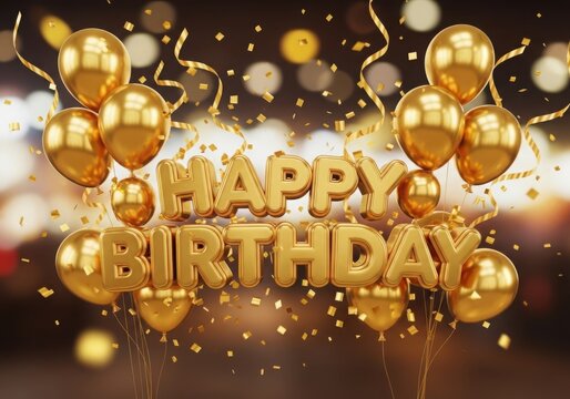 Celebrating a festive 39th birthday with golden balloons and glittery decorations