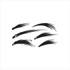  Black Comet Tails Silhouette Set Vector Image © Humayun