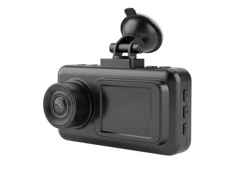 High-quality dash cam for enhanced driving safety and security isolated on transparent background