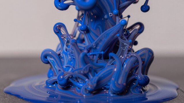 Highly detailed macro-realistic cgi rendering abstract fluid art piece focal point dense chaotic structure com