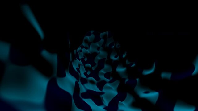Cymatic Wave Interference Abstract 3D Sound Frequency Tunnel