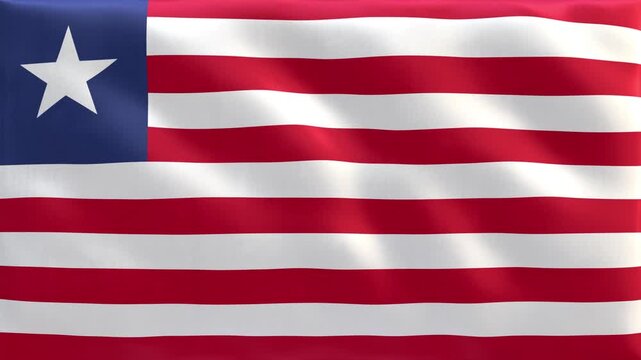 Liberia_National_Flag_Waving_Seamless_Loop_4k