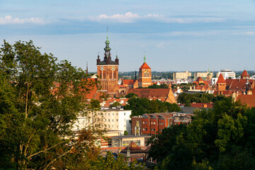 Brick gothic St. Catherine's Church, and St. John Cathedral, Gdańsk  © Maryna Konoplytska