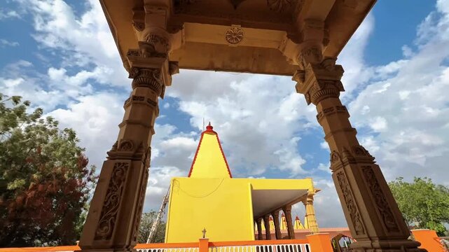 Timelapse of clouds in India sky representing time, change, freedom and inner journey. Conceptual background for growth, mindset and spiritual themes.