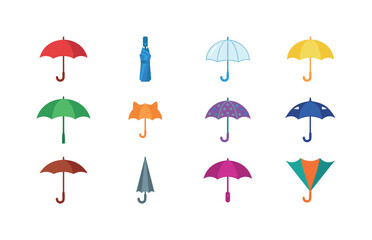 Obraz premium A classic umbrella, compact folding umbrella, transparent umbrella, dome umbrella, golf umbrella, children umbrella, patterned