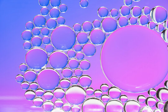 Abstract bubbles a vibrant macro exploration of liquid spheres