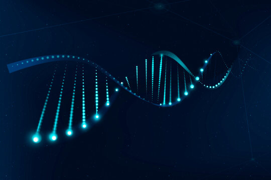 Abstract dna structure a futuristic visualization of genetic code