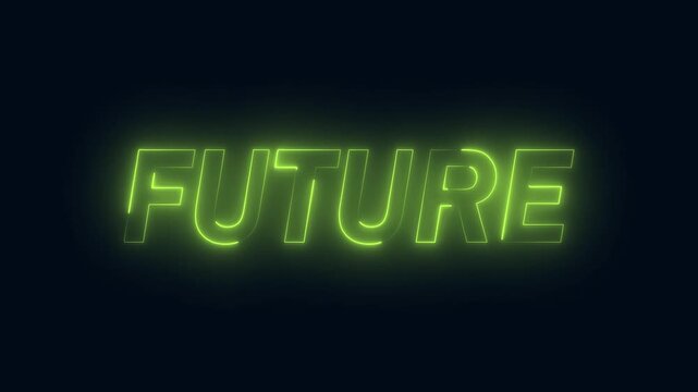 Futuristic editable text with saber effect