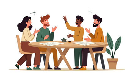 A cartoon man walking quickly with a determined look, conveying a sense of urgency and focus.