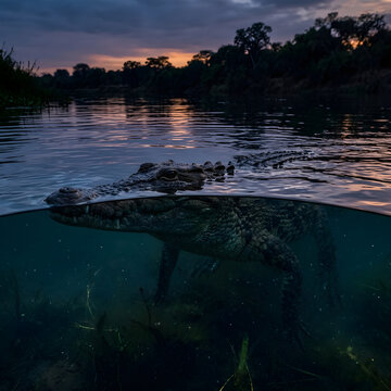 Nile Crocodile: Twilight Ambush
