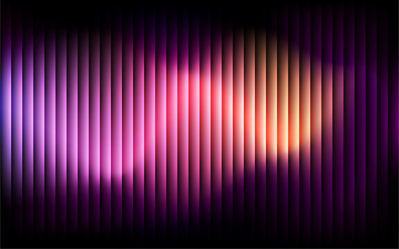 Abstract neon glowing vertical lines background for digital design.