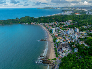Fototapeta premium view of the beach, Itajaí