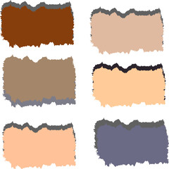 Fototapeta premium Abstract brush stroke patterns in earthy and neutral color tones