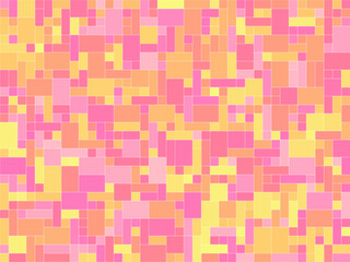 Fototapeta premium Bold Geometric Pixel Block Mosaic Poster Design