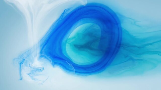 Blue Swirling Smoke Abstract Background