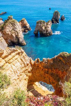 Beach photographed near Portim&atilde;o in the Algarve region - Portugal