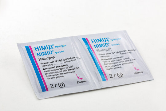 Nimid nimesulide granules used for pain relief by Kusum Healthcare.