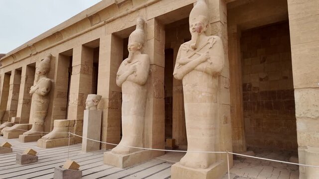 A view from the Temple of Hatshepsut in Luxor, Egypt. It is one of the most visited temples in the country.