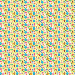 Fototapeta premium A Bunnies seamless pattern and background design.