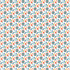 Obraz premium A Bunnies seamless pattern and background design.