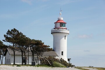Sletterhage lighthouse in Helgenaes, Denmark  © Ricochet64