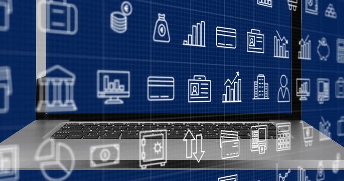 Animation of flash sale text over graph