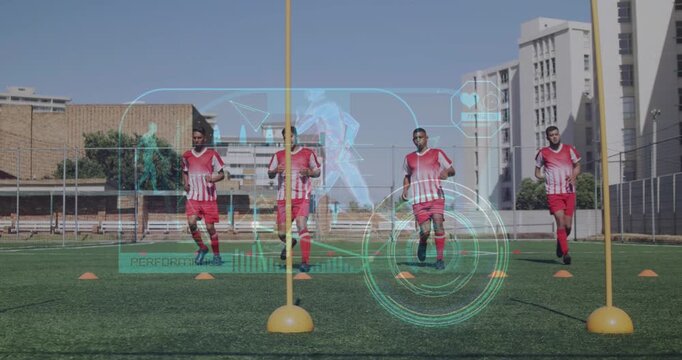 Animation of network of connections over basketball players