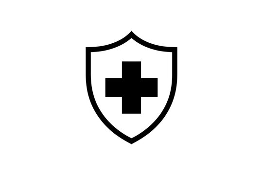 Medical Shield Icon  Symbol of Healthcare Protection