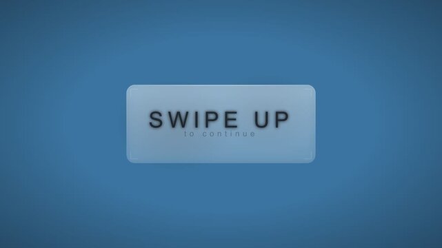Swipe Up Button on Blue Gradient Background