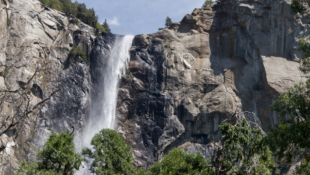 Tall Waterfall at Granite Cliff