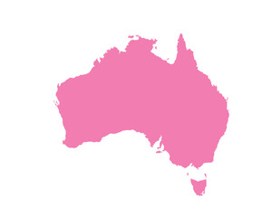 Obraz premium Map of Australian, sign silhouette. World Map Globe. Vector Illustration isolated on transparent background. African continent.