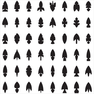 Native Stone Arrowhead Clipart
