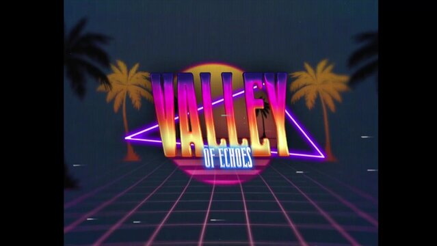 80s Retro Synthwave Neon Text Opener Intro 12 | Cyberpunk VHS Glitch Title Animation & Effects