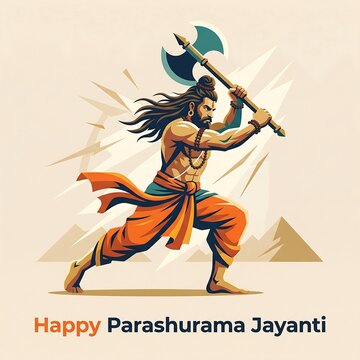 Parashurama jayanti celebration illustration