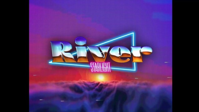 80s Retro Synthwave Neon Text Opener Intro 32 | Cyberpunk VHS Glitch Title Animation & Effects