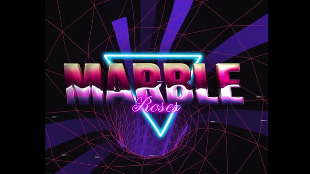 80s Retro Synthwave Neon Text Opener Intro 46 | Cyberpunk VHS Glitch Title Animation & Effects