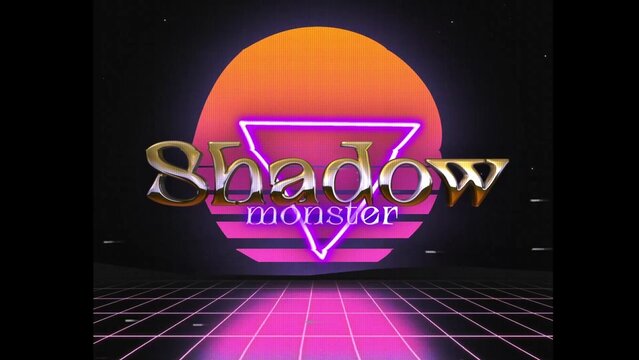 80s Retro Synthwave Neon Text Opener Intro 50 | Cyberpunk VHS Glitch Title Animation & Effects