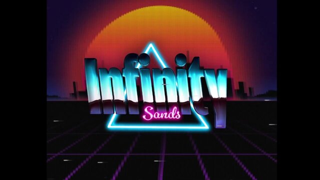 80s Retro Synthwave Neon Text Opener Intro 43 | Cyberpunk VHS Glitch Title Animation & Effects