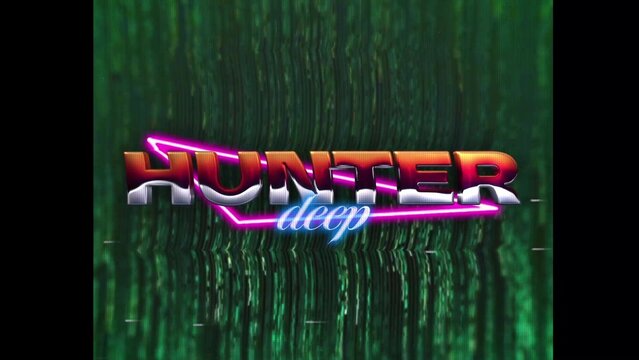 80s Retro Synthwave Neon Text Opener Intro 56 | Cyberpunk VHS Glitch Title Animation & Effects
