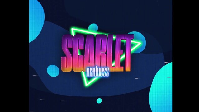 80s Retro Synthwave Neon Text Opener Intro 59 | Cyberpunk VHS Glitch Title Animation & Effects