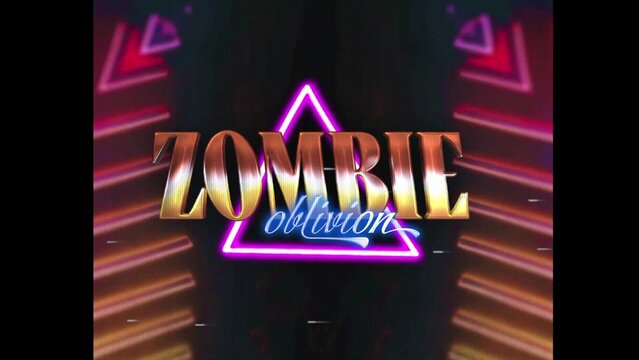 80s Retro Synthwave Neon Text Opener Intro 61 | Cyberpunk VHS Glitch Title Animation & Effects