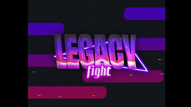 80s Retro Synthwave Neon Text Opener Intro 67 | Cyberpunk VHS Glitch Title Animation & Effects