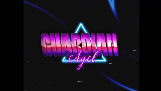 80s Retro Synthwave Neon Text Opener Intro 69 | Cyberpunk VHS Glitch Title Animation & Effects