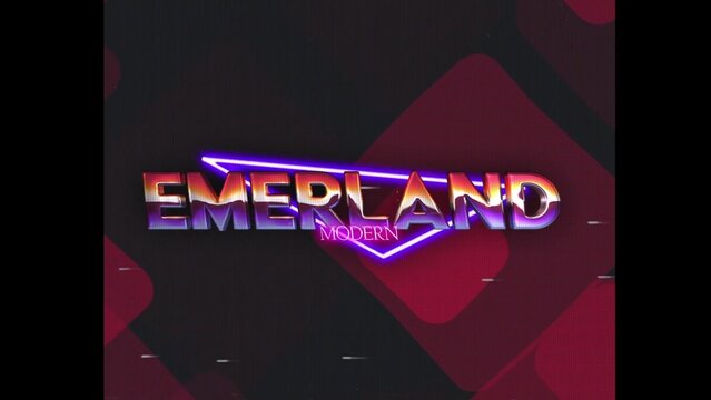 80s Retro Synthwave Neon Text Opener Intro 86 | Cyberpunk VHS Glitch Title Animation & Effects